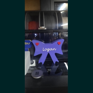 3D-geprinte Strik met eigen naam