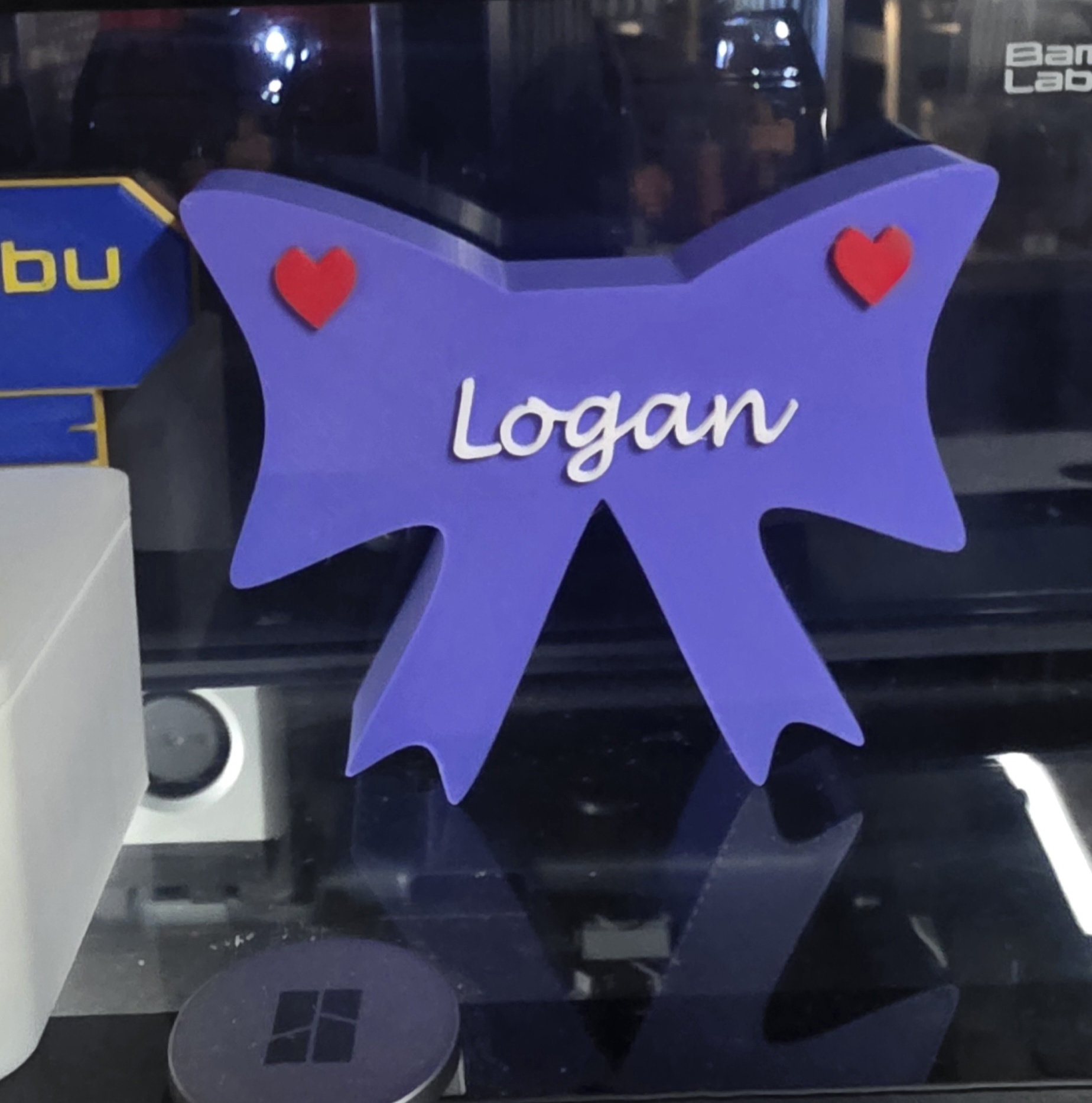 3D-geprinte Strik met eigen naam