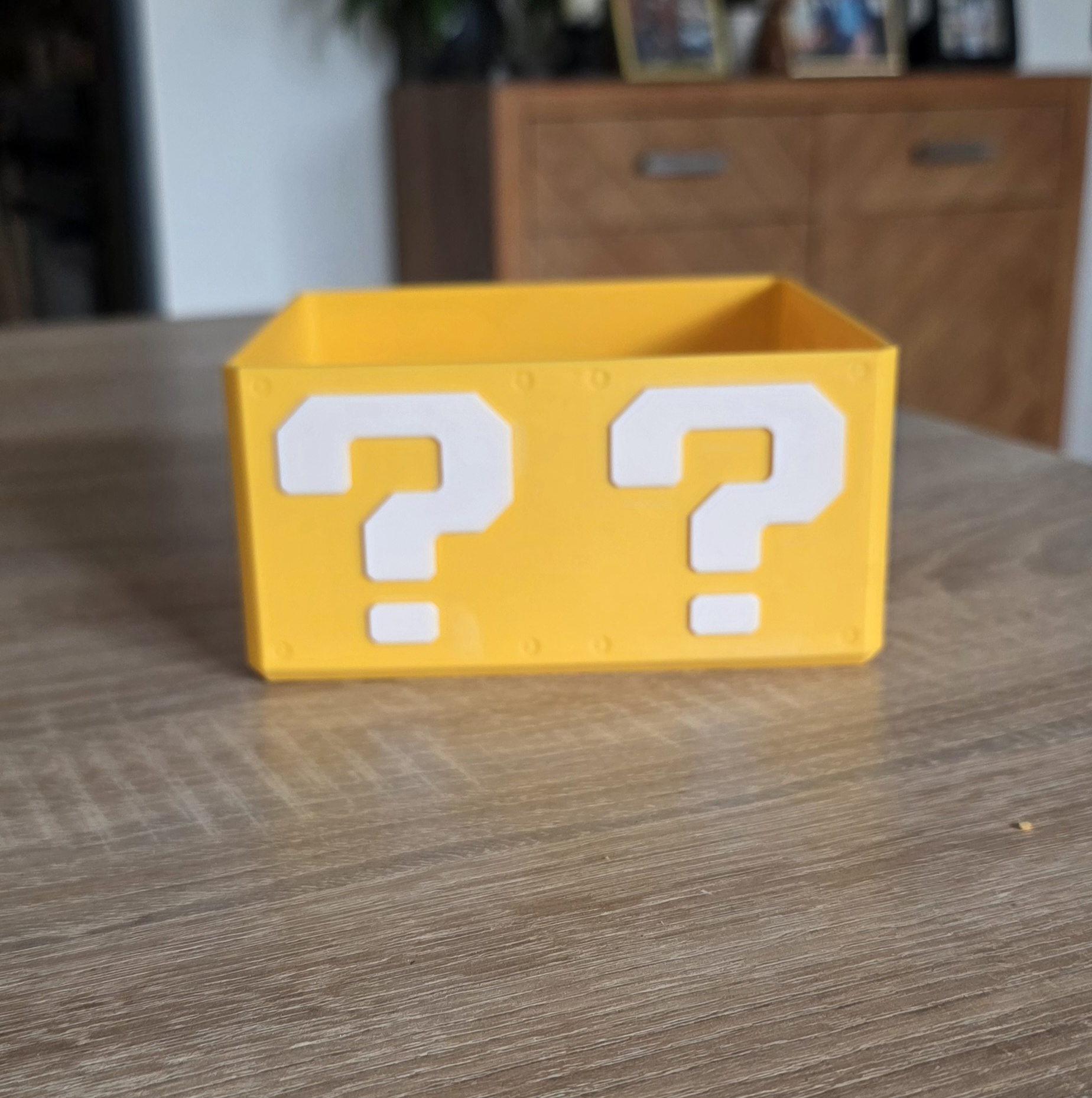 Mario vraagteken opslag box 14 x 14 x 7 cm - Afbeelding 2